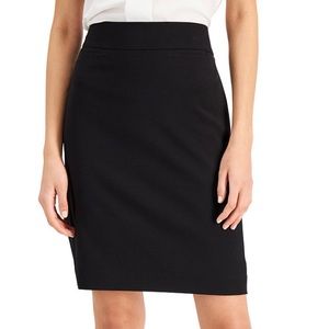 Tahari black pencil skirt